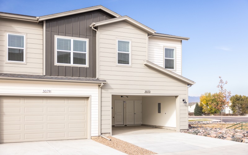 Southeast Colorado Springs townhomes with attached garages
